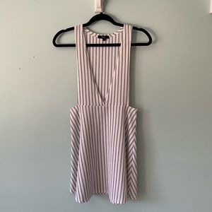 Pinstripe Jumper Dress